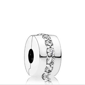Pandora Jewelry - Pandora Sterling Silver&CZ Shining Clip Pandora Jewelry - Pandora Sterling Silver&CZ Shining Clip